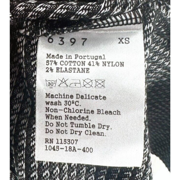 6397 Women Oversized Houndstooth Mini Shirt Dress XS Modern Lagenlook Minimalist - Picture 7 of 7